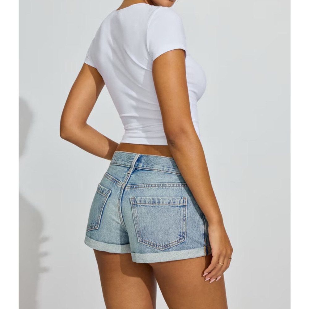 NWT Garage Denim Low Rise Cuffed Shorts